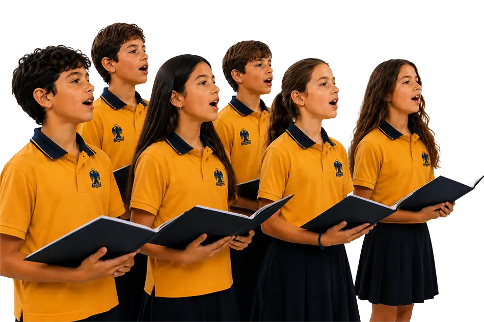 Coro de estudiantes del Colegio San Juan Evangelista